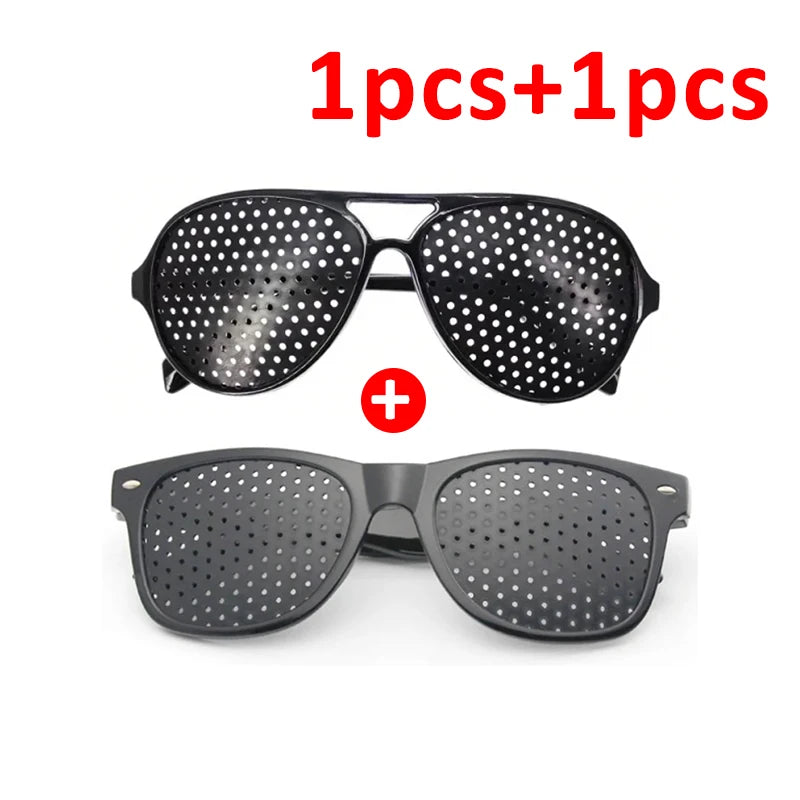 Vision Care Wearable Corrective Glasses Improver Stenopeic Pinhole Pin Hole Glasses Anti-fatigue Eye Protection Oculos De Grau
