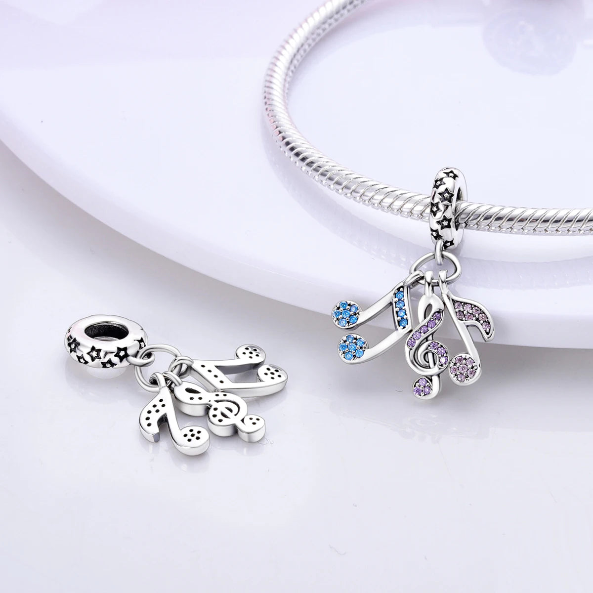 925 Silver Plated Firefly Pizza Cake Charms Fit Original Pandora Bracelet Making Fashion Jewelry