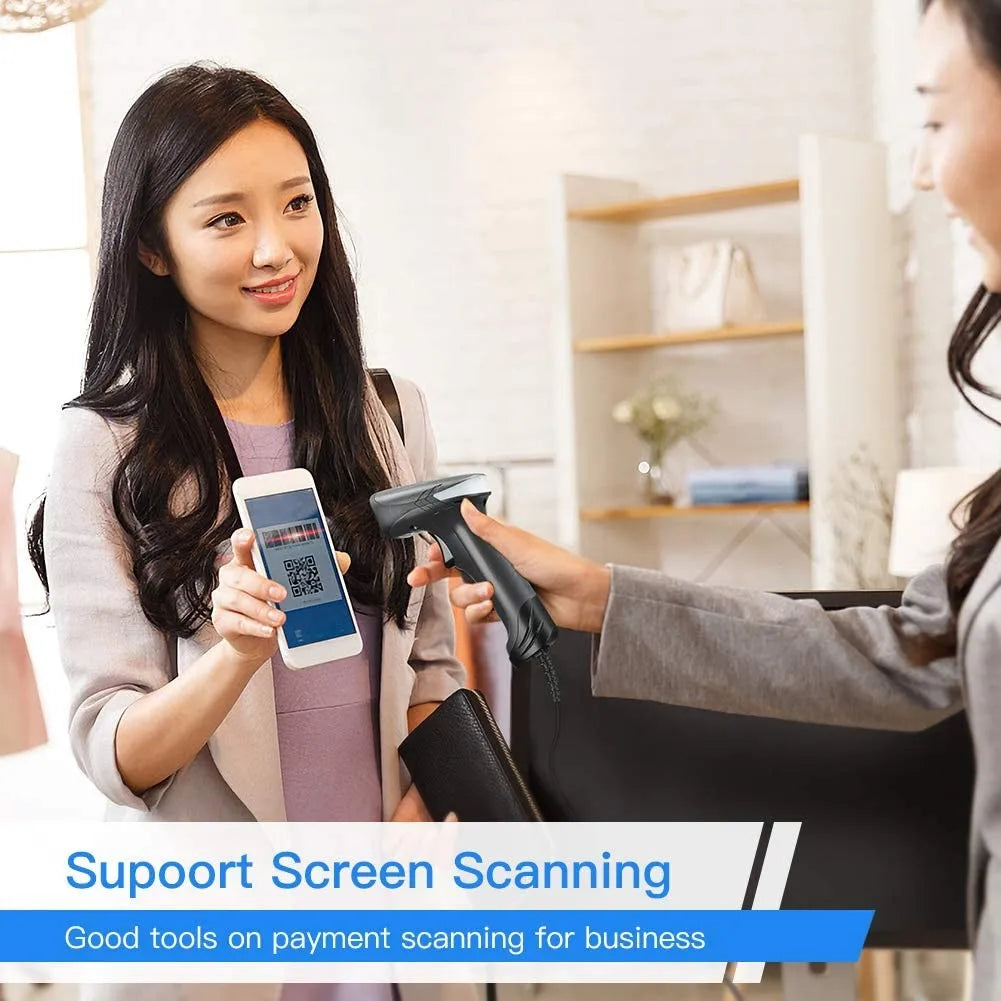 2D/1D OCR Barcode Scanner Handheld Portable Wired/Wireless Bluetooth With Base MRZ PDF417 Data Matrix for Passport Identity Card