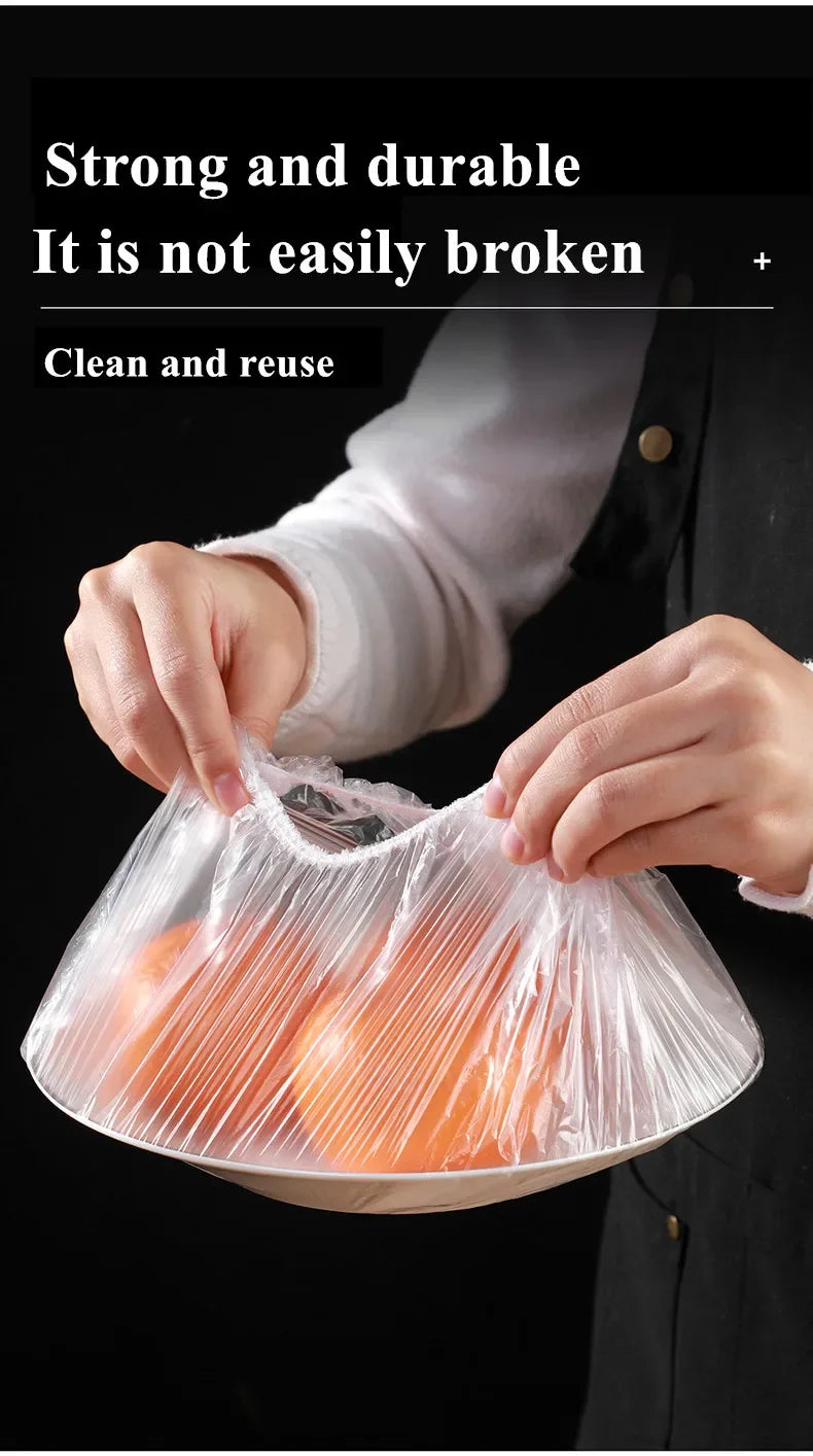 Reusable Food Wrap Storage Covers Bags For Bowl Elastic Plate Silicone Lid Cover Kitchen Fruit Plastic Fresh-Keeping Seal