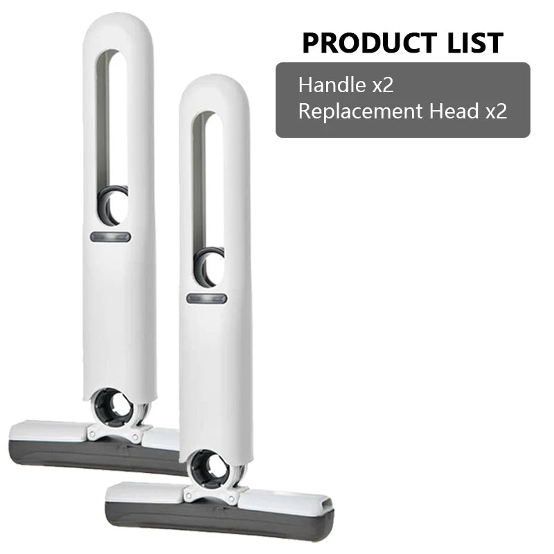 Mini Mop Self Squeeze Mop Powerful Folding Household Clean Tools No Hand Wash Strong Absorbent Mop for Bathroom Kitchen Desktop