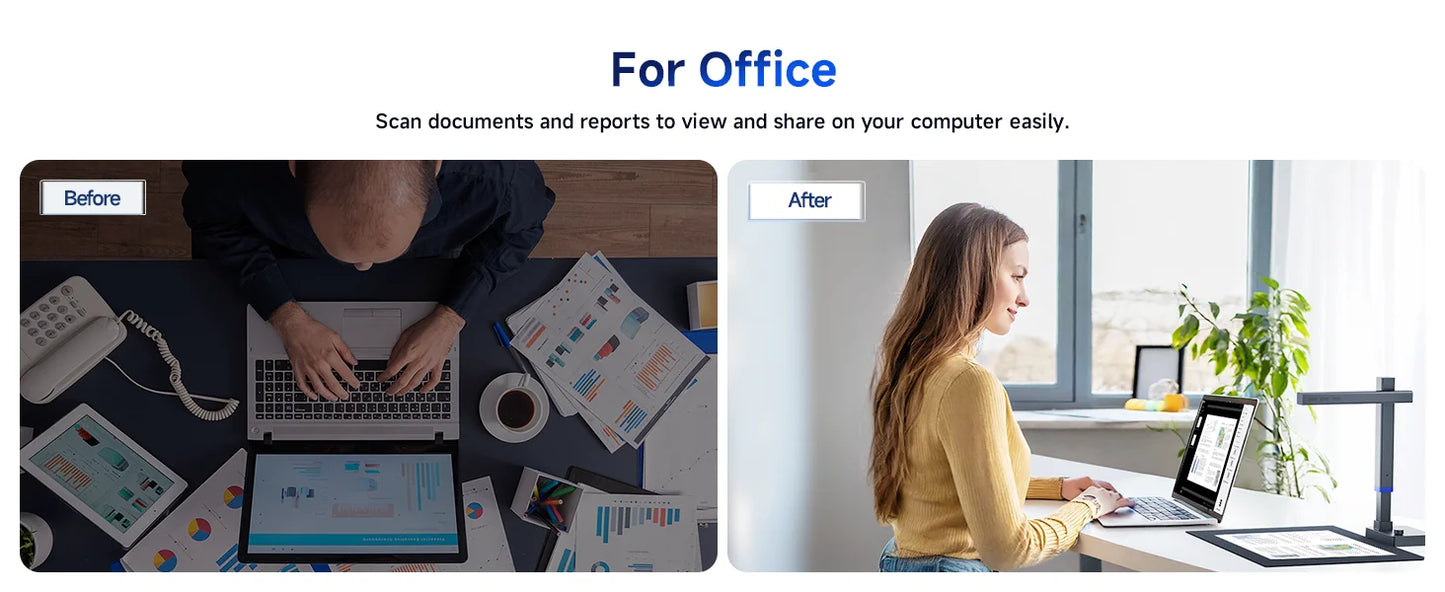 CZUR Shine Ultra Portable 13MP Book Scanner Flatten Curve Technology Capture Max A3 Document Fast Scan for Office Library School