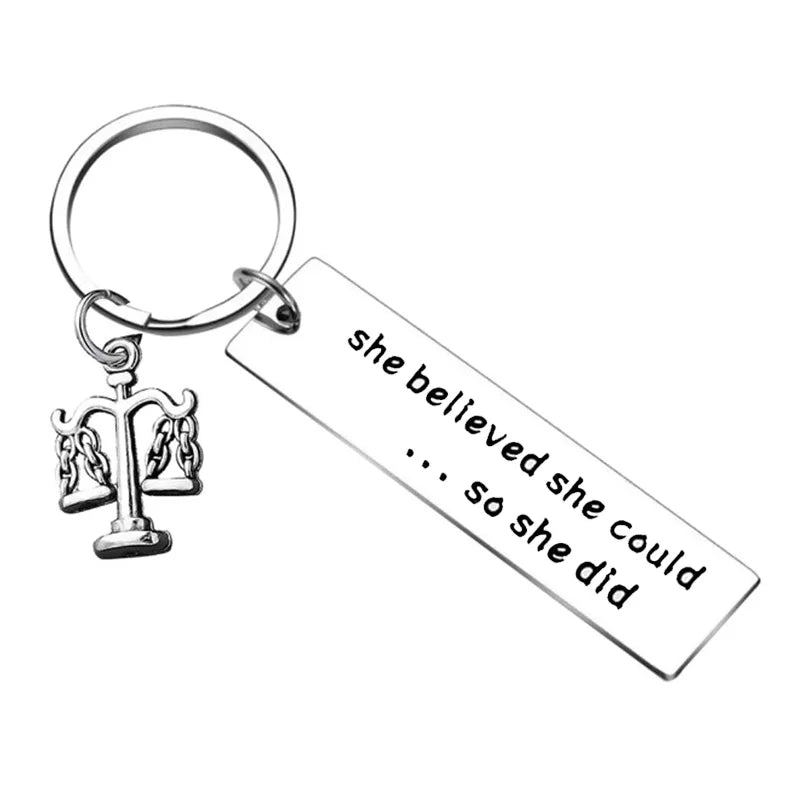Cute Lawyers Gift Lawyer Keychain Scales of Justice Lawyer Gift New Lawyer Key Chain Pendant Jewelry Law School Graduation Gift