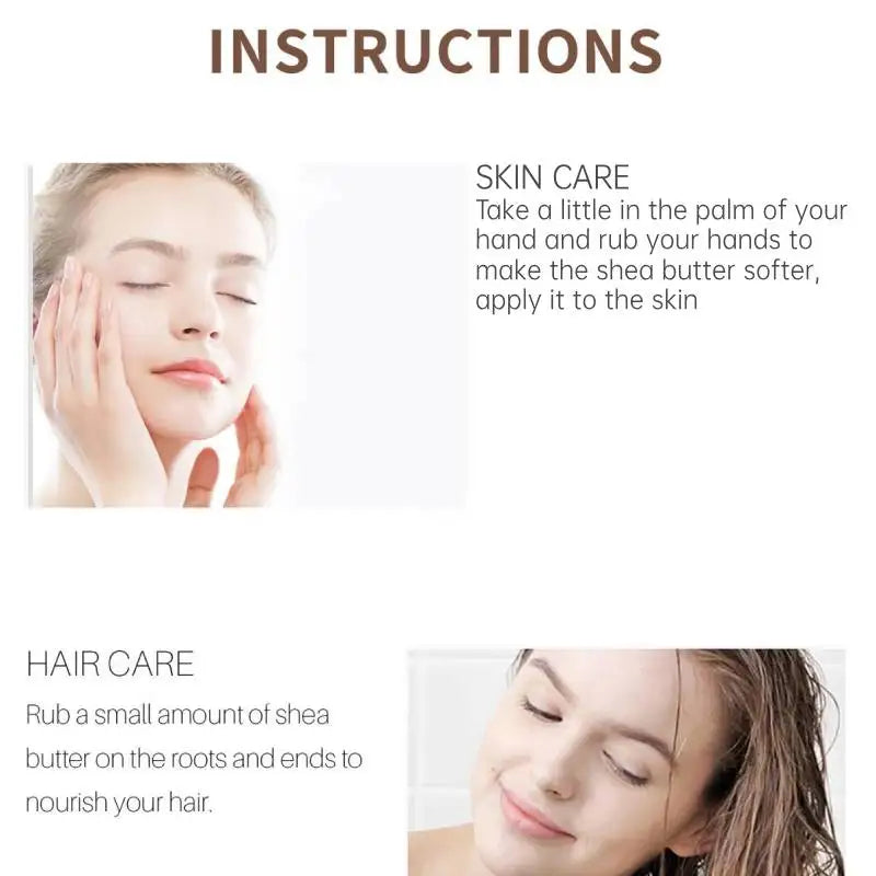 Dimollaure 50g Natural Organic Unrefined Shea Butter Oil Skin Care Body Oil Moisturizing Nourishing Body Massage Cosmetics Oil