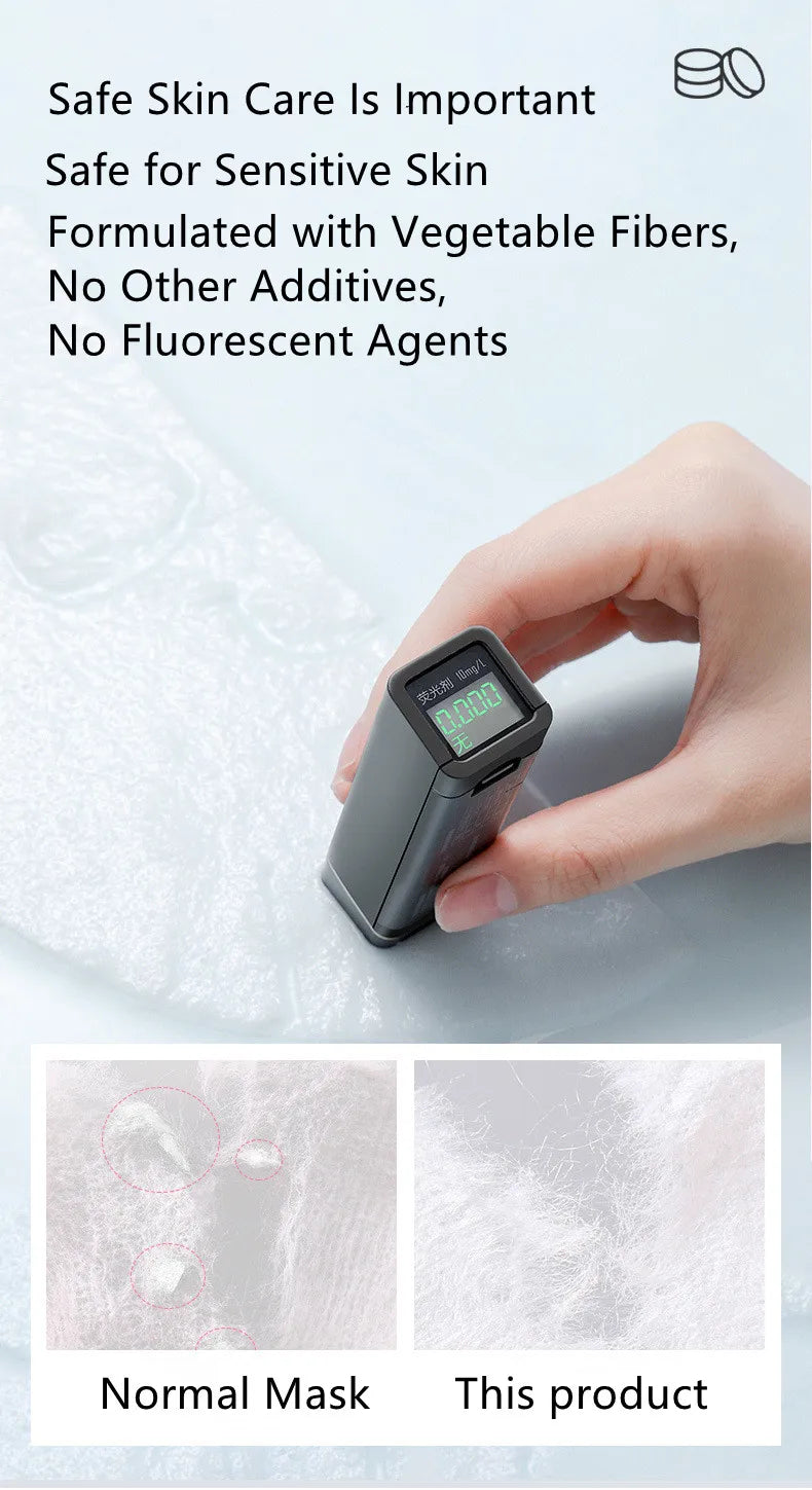 100PCS DIY Compressed Facial Mask: Disposable Non-woven Facial Mask with the Characteristics of Being Extremely Easy to Carry