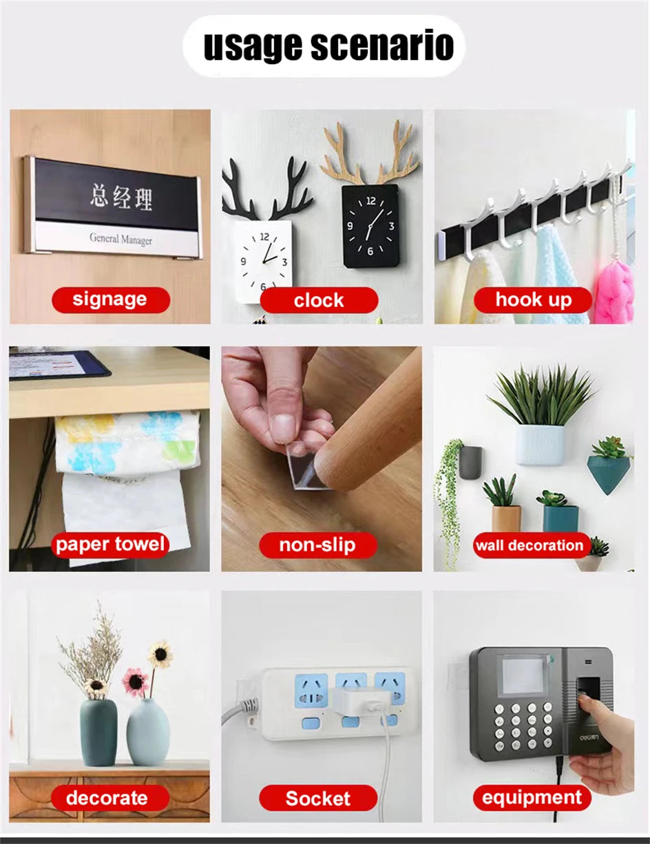 1-10m Ultra-strong Double-sided Adhesive Nano Tape Clear Removable Waterproof Extra Strong Sticky Strip Heavy-duty Two Side Tape