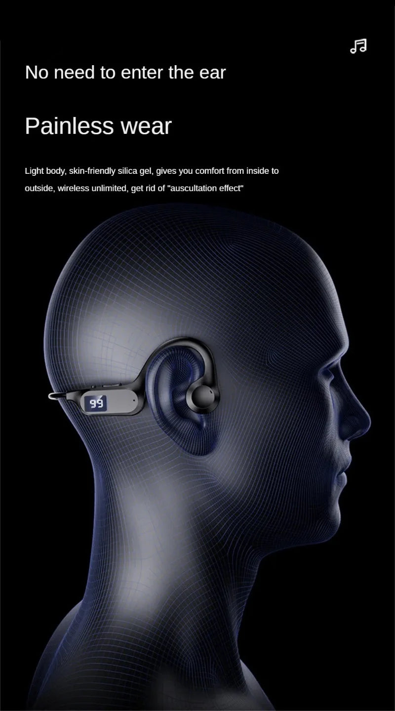 Xiaomi A20 Bone Conduction Wireless Earphone Sport Swimming Bluetooth Compatible Headphone Hand-free With Mic For Running 2025