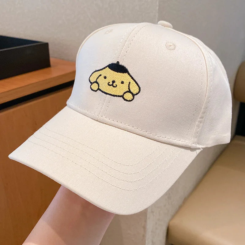 New Children's Sanrio Hello Kitty Kuromi Cap Cotton Cartoon Cinnamoroll Baseball Cap For Kids