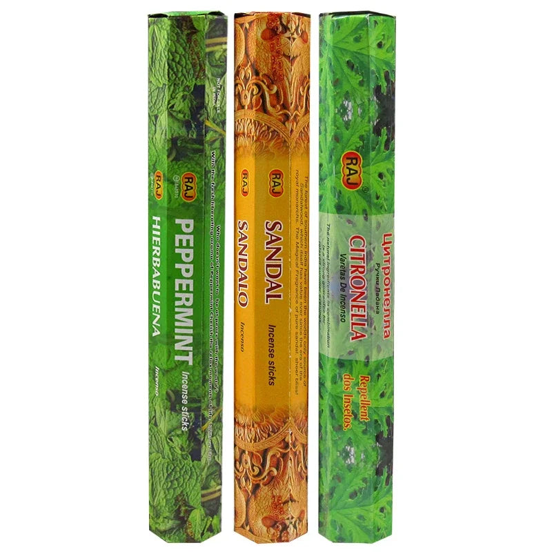 1 Box Natural Sandalwood Indian Incense Sticks 20sticks White Sage Jamine Scents for Home Fragrance Spa Meditaion Aromatherapy