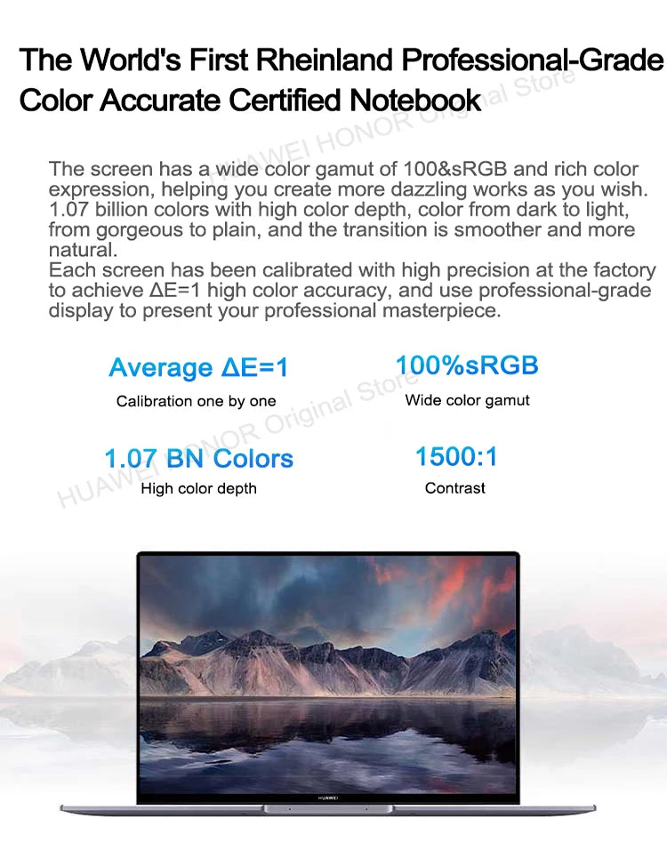 HUAWEI MateBook 16 Laptop AMD Ryzen R5-5600H/R7-5800H 16GB 512GB Notebook Radeon Graphics 16-inch 2.5K Eye Protection Computer