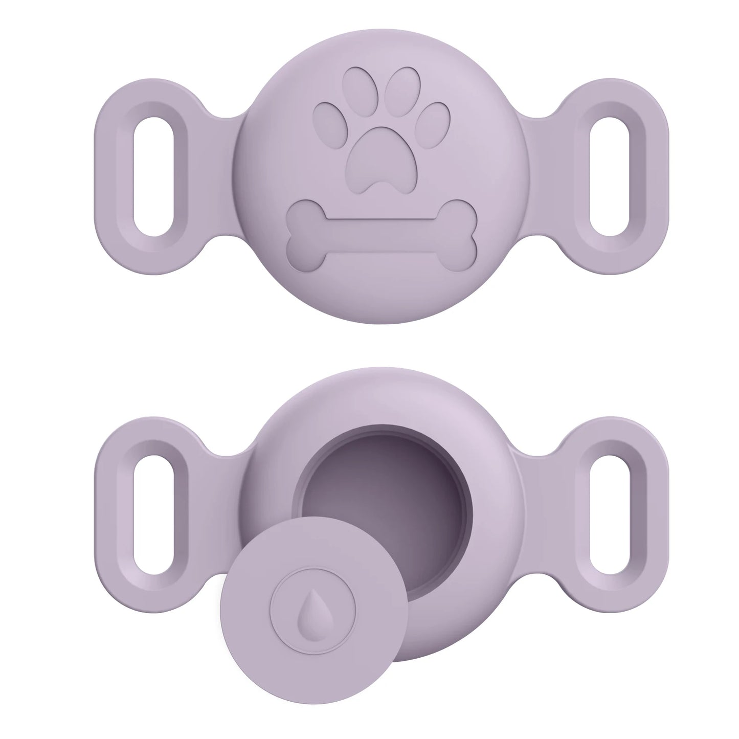 Silicone Engraved Cover For Apple Airtag Case Dog Cat Collar GPS Finder Protective Soft Case For Apple Air Tag Tracker Holder