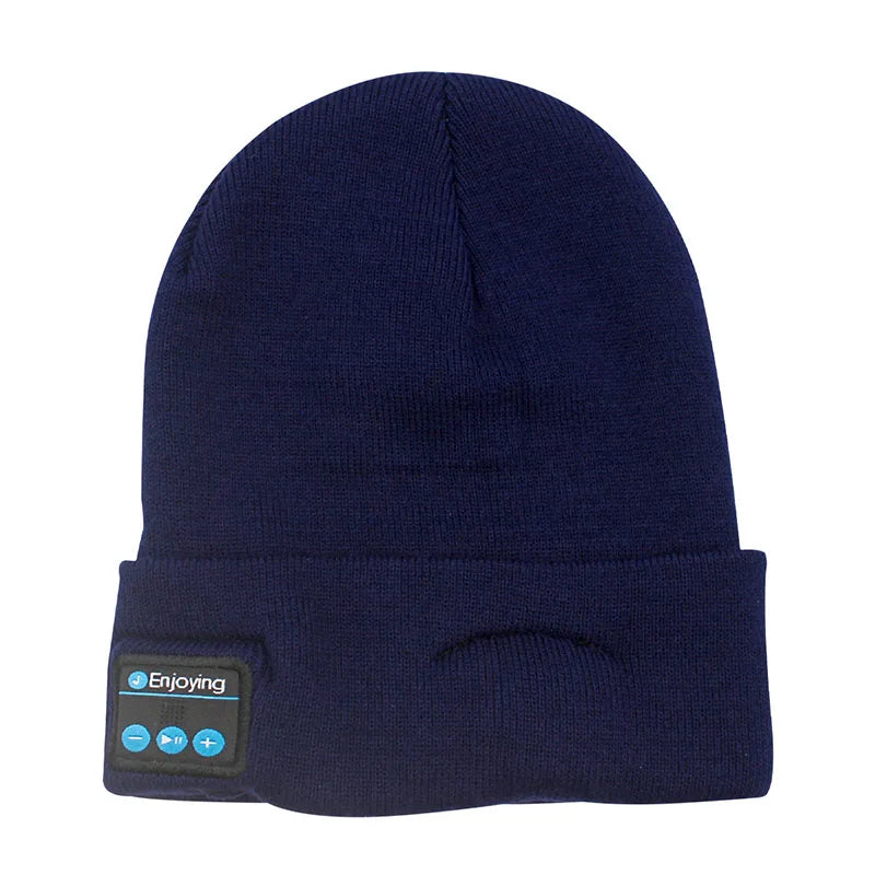 Unisex Bluetooth Headset Winter Hats Knitted Hats For Men Women Outdoor Lining Warm Sports Wireless Headphones Earphones Hats