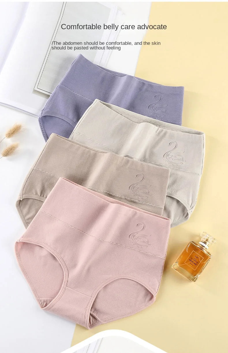 Cotton Panties Women's High Waist Underwear Abdominal Plus Size Briefs Girls Female Seamless Underpants Sexy Lingeries Soft Lady