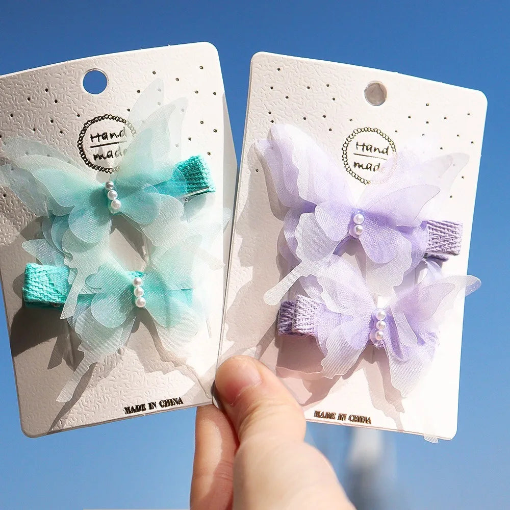 Headwear Girls Hairpins Fashion Butterfly Shape Hairgrip Hair Clips Sweat Jewelry Gift Womens Headdress