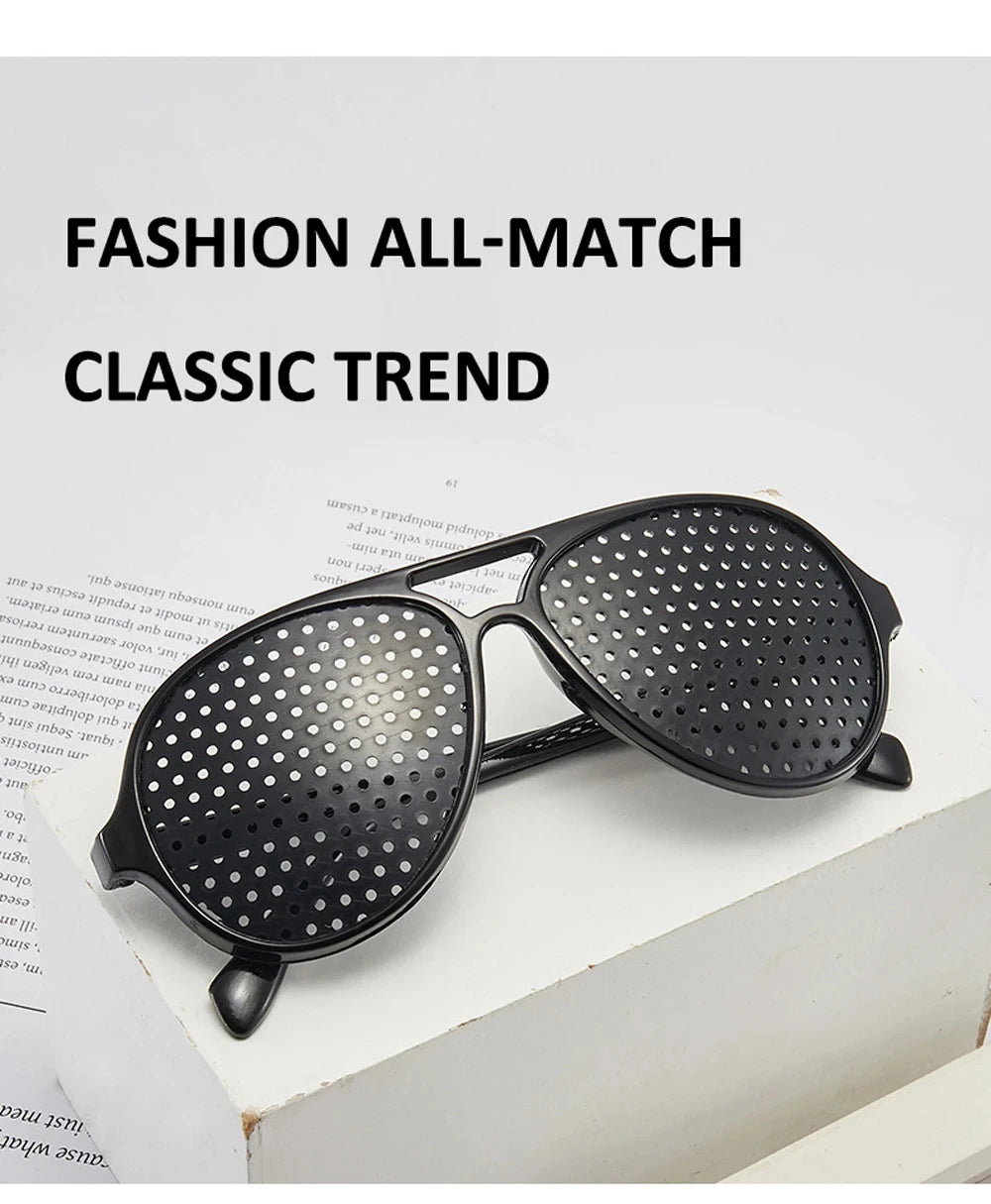 Vision Care Wearable Corrective Glasses Improver Stenopeic Pinhole Pin Hole Glasses Anti-fatigue Eye Protection Oculos De Grau