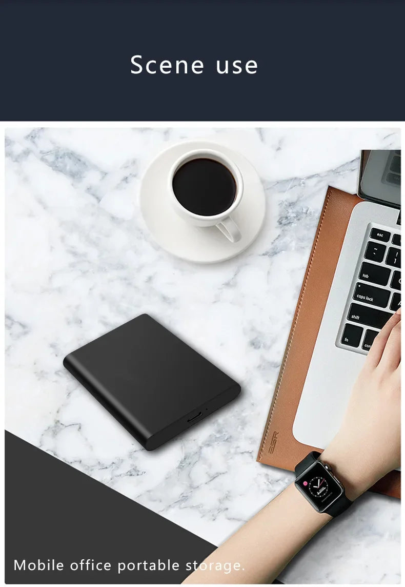 Portable SSD 1TB External Hard Drive High-speed Mobile Solid State Drive External Storage Decives Hard Disks for PC/ Mac