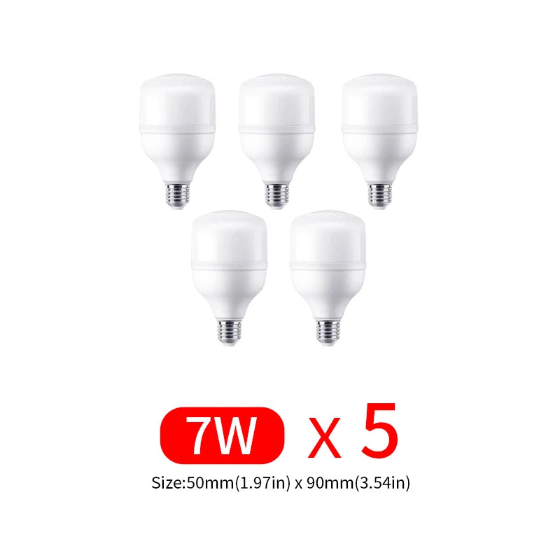 2-5pcs LED Bulb AC 220V E27 LED lamp 60W 50W 40W 30W 20W 15W 10W 7W 3W Lampada LED Light Bombilla Spotlight Lighting Lamp