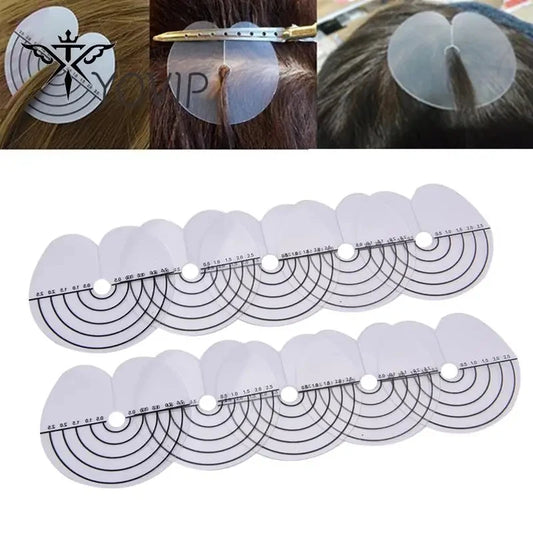 10pcs Fashion Easy Tools Heat Scalp Protector Shields For Hair Extension Useful Styling Tools Hair Heat Fusion Template Disk