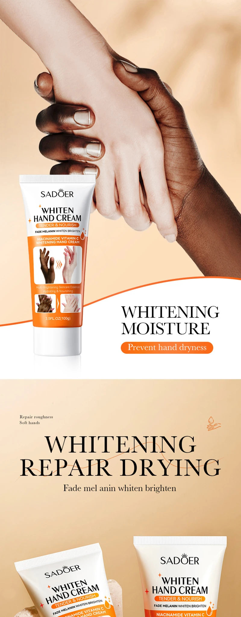 Dark Knuckles Fast Whitening Serum Anti Cracking Cream Pigmentation Correctors For Intense Stains Fast Stains Remover Products