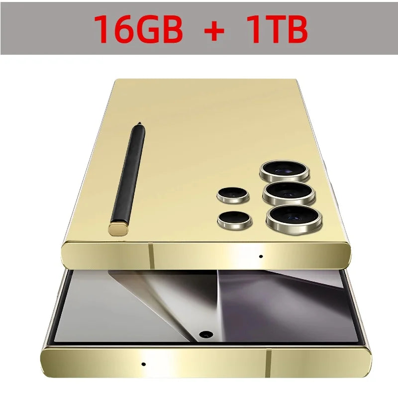 2025New S24 Ultra 7.3HD Cellphones Global Version 4G 5G Original Smartphone Dual SIM Android 14 Cell Phone 8000mAh Mobile Phones