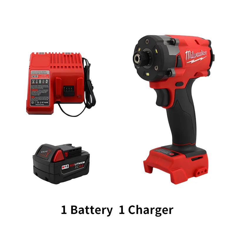 Milwaukee Brushless Cordless Electric Impact Driver Car Truck Repair Screwdriver Impact WrenchDrill Rechargable m18 Battery Tool