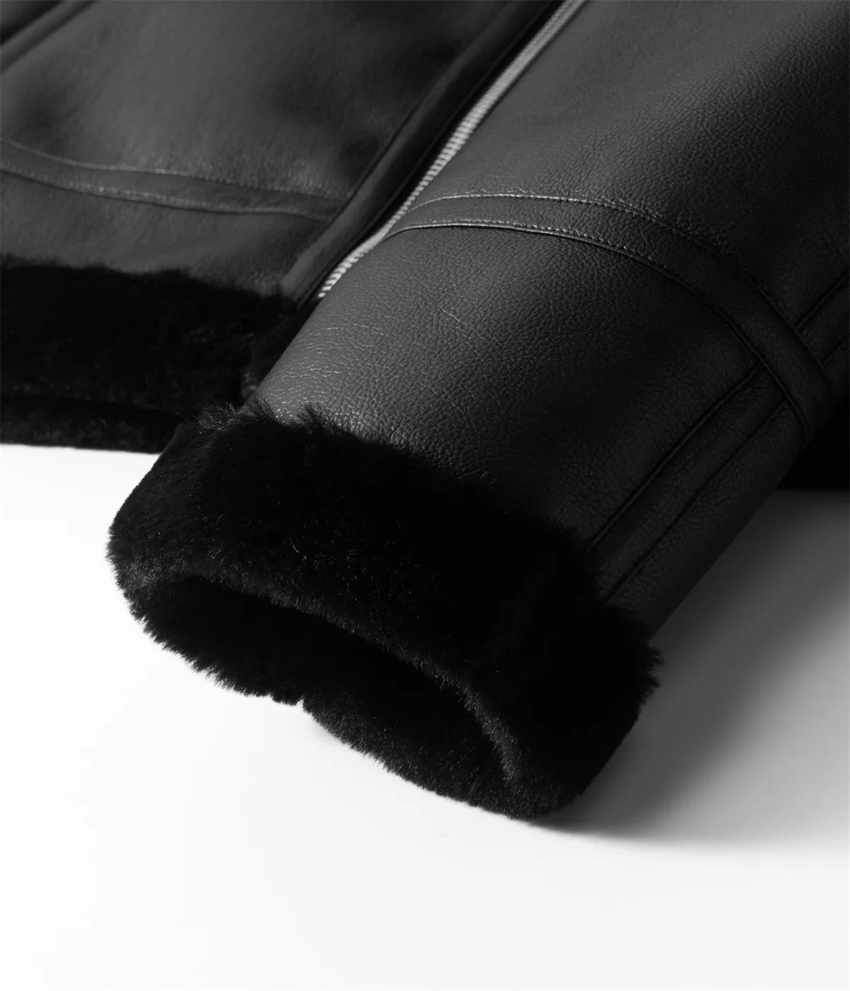 New Warm Cashmere Coat Brand Leather Jackets Thickened Warm Sheepskin Leather Coat  Men's Luxury Fur Lamb Wool Leather Coat