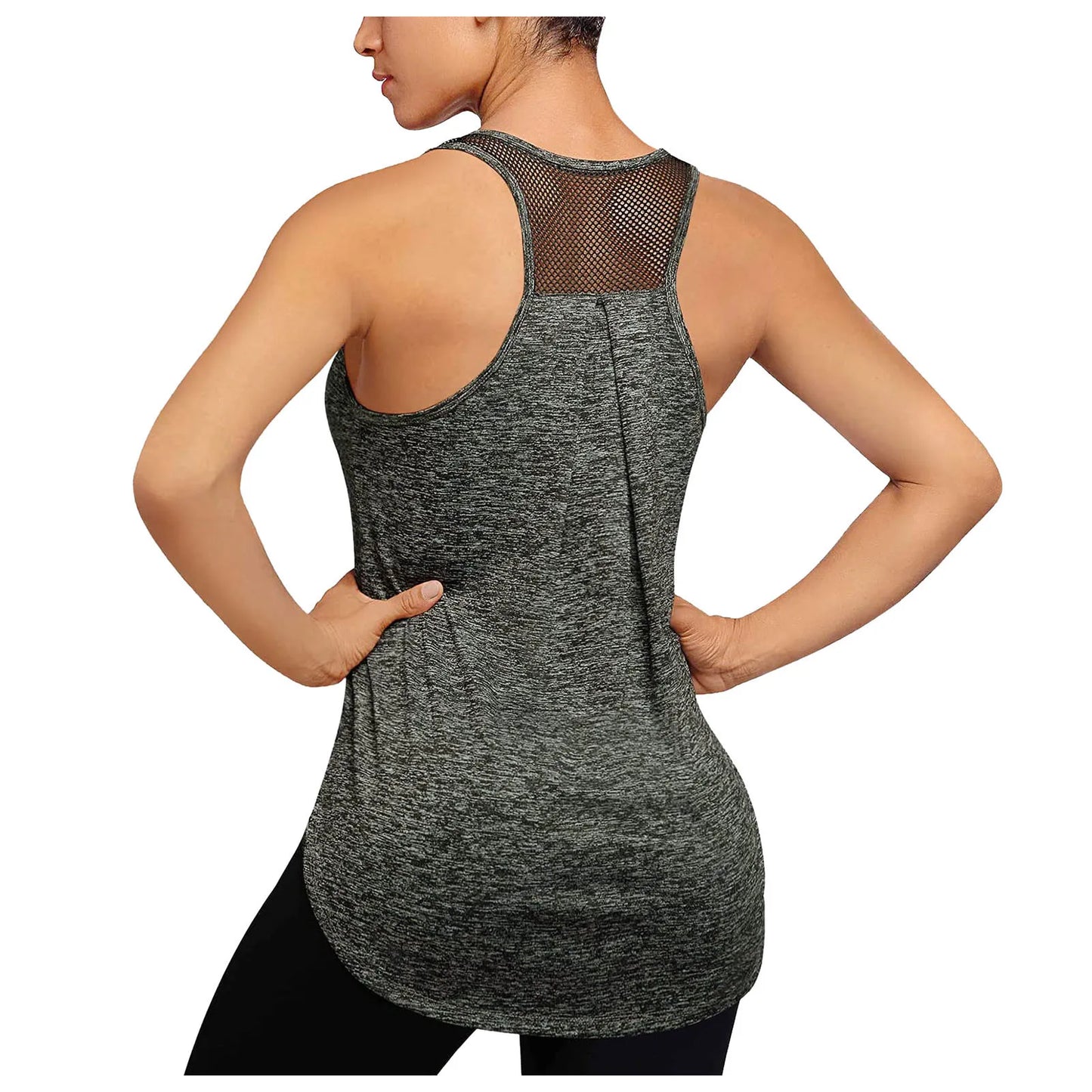 Tops Workout Tops Tank Yoga Racerback Mesh Running Women Shirts Women's Blouse 2x Ladies Tops Muscle Tee