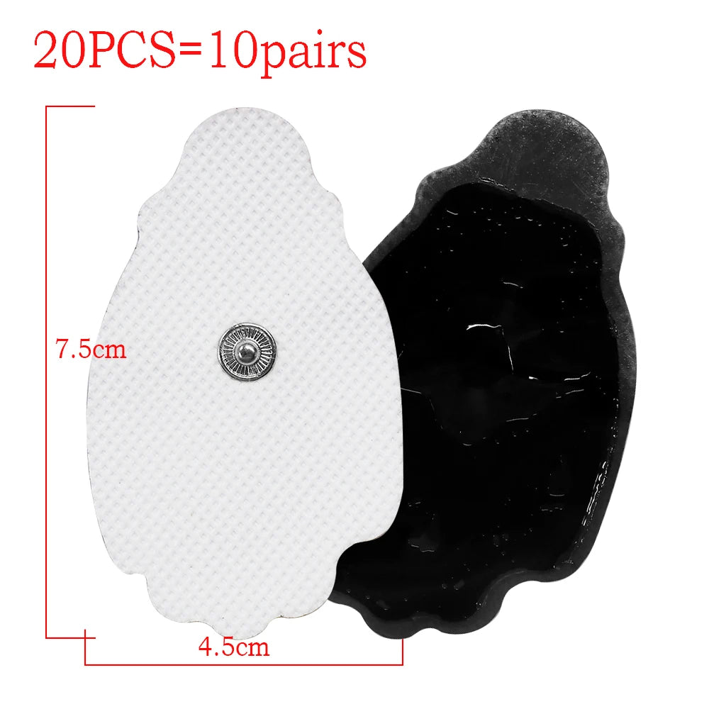 10/20PCS Electrode Pads Gel For Tens Acupuncture Physiotherapy Machine Slimming Pulse Ems Muscle Stimulator Massager Sticker