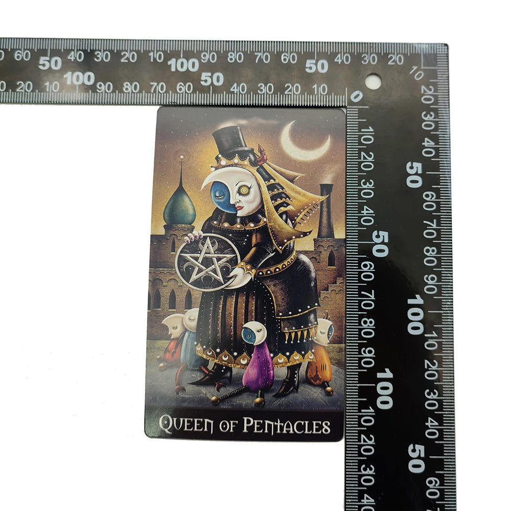 Deviant Moon Divination Tarot Borderless Edition with Guidebook, Unique Tarot Cards, 78 Tarot Cards, Custom Design