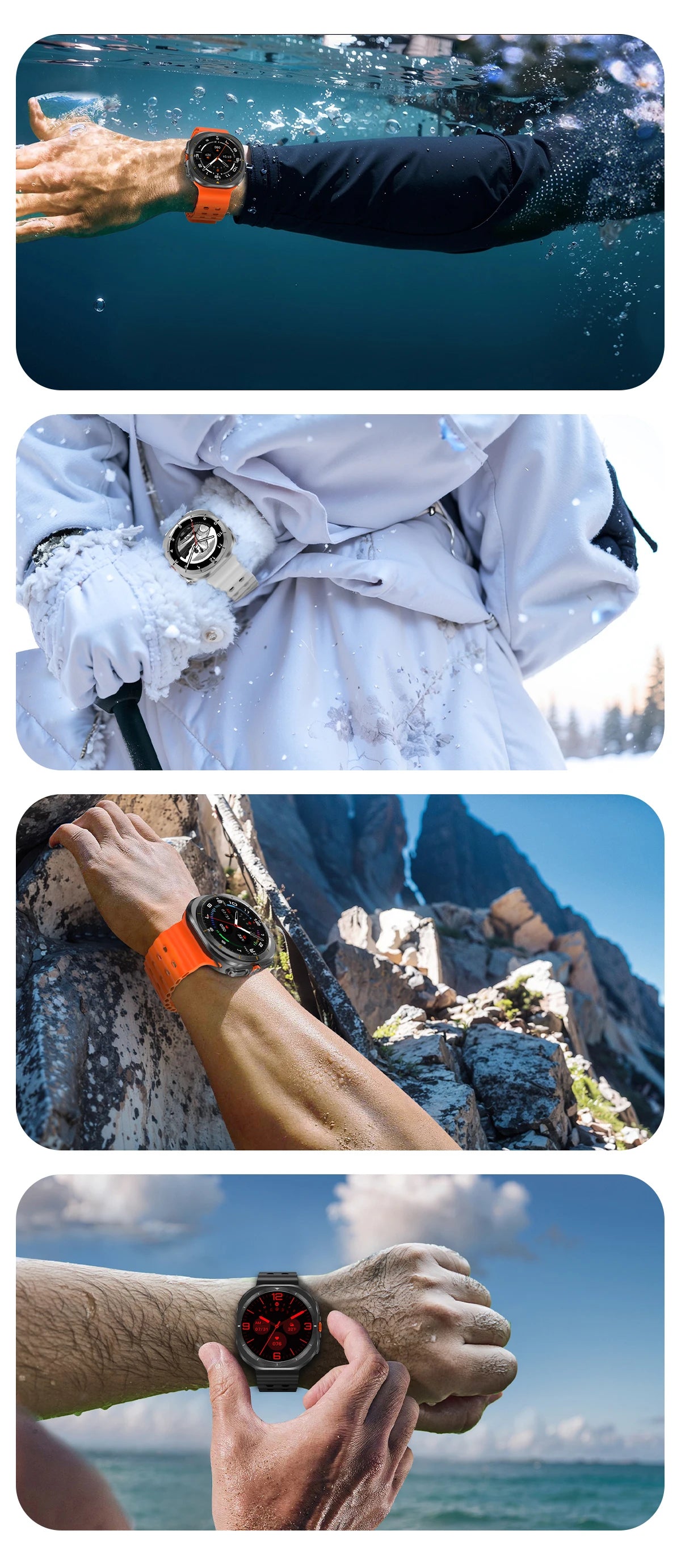 2024New Galaxy Watch 7 Ultra Smart Watch Men 32GB Memory GPS NFC 1.5"AMOLED Screen Fitness Tracker Health Smartwatch For Samsung