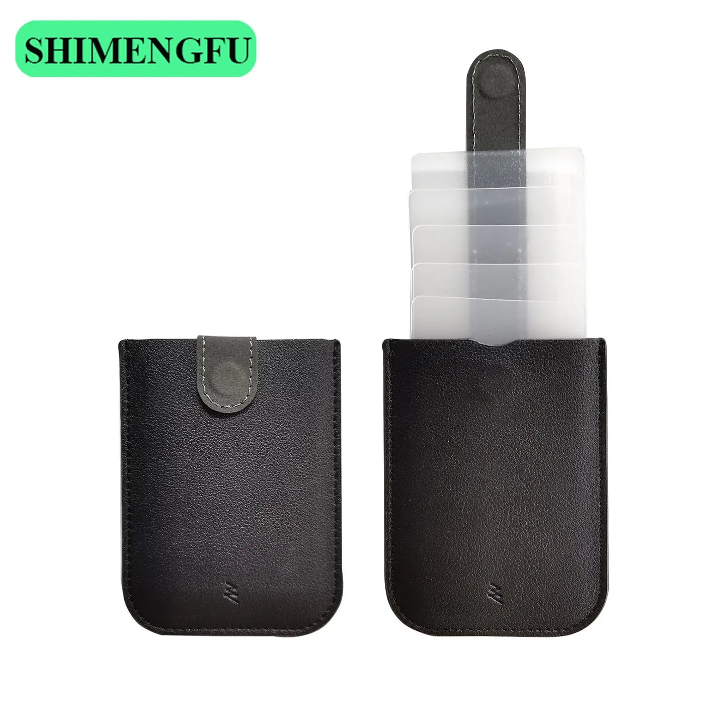 DAX V1 V2 V3 Leather Card Holder Mini Slim Portable Pulled Men Credit Card Wallet Color Gradient 5Card Money Purse Women Handbag