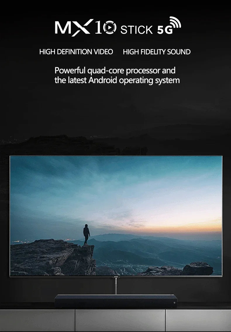 Wholesale MX10 TV Stick RK3228A HDR IPTV 4K Smart TV Dongle Dual Wifi 1GB 8GB 4 Core 64bit Android TV Box With Remote Control