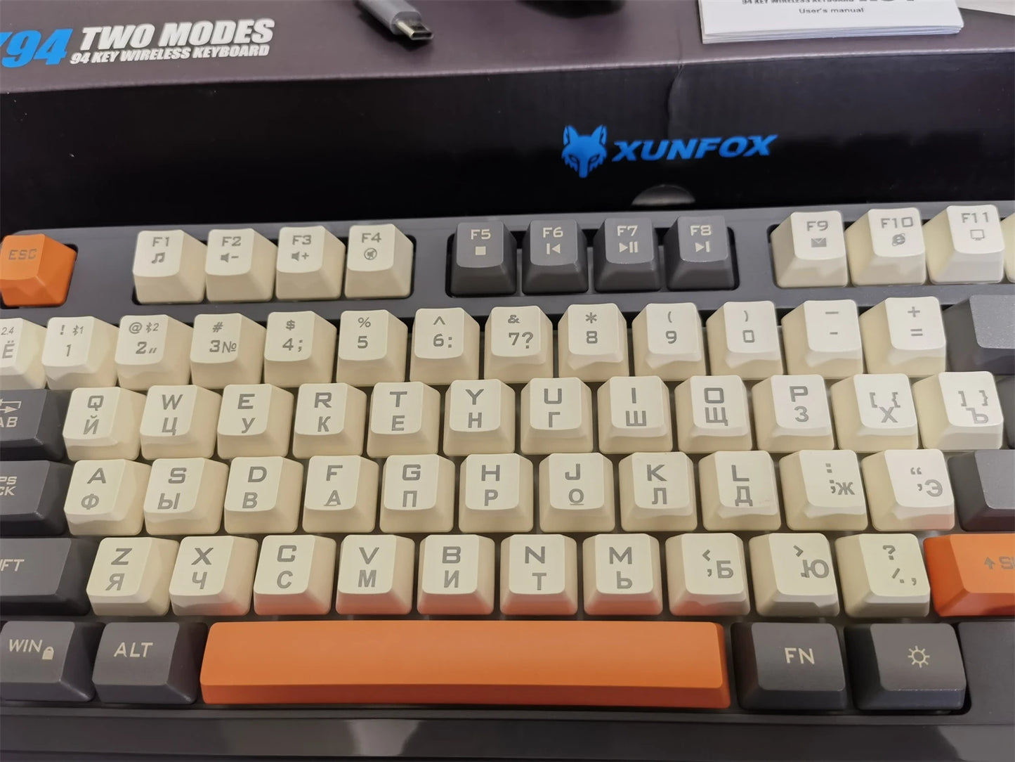 Russian Wireless Keyboard With Russian Layout Spanish Arabic Korean Keyboard Mouse Kit Bluetooth RGB Backlight Volume Knob K94