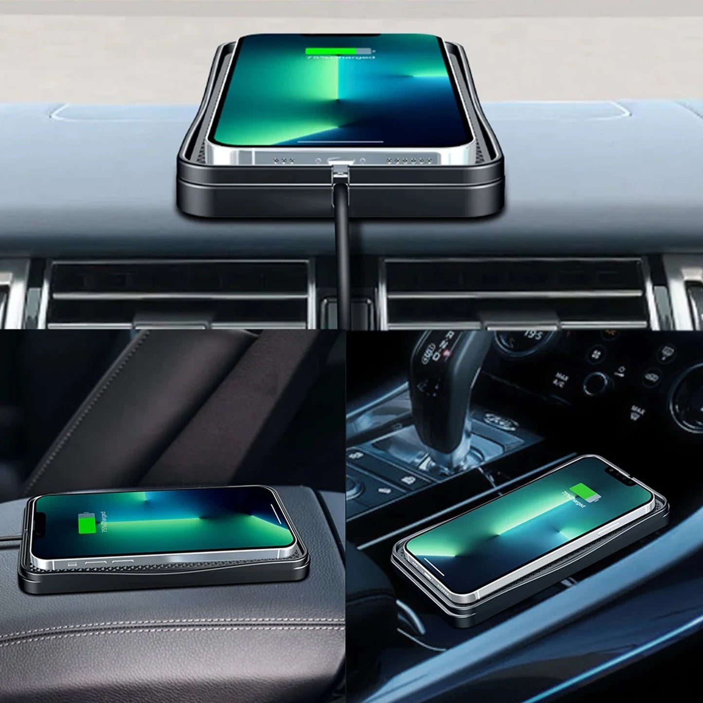 15W Wireless Charger Car Fast Charging Pad for iPhone 14 13 12 11 Pro Xs Max X XR 8 Plus Ulefone Doogee Samsung Note 9 Note S23