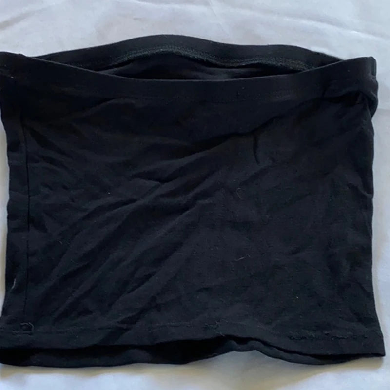 Y2k Rhinestones Bebe Letter Print T-shirt Women Baby Tee Vintage Summer Punk Casual Crop Top Goth Sexy Sleeveless Tube Tops Emo