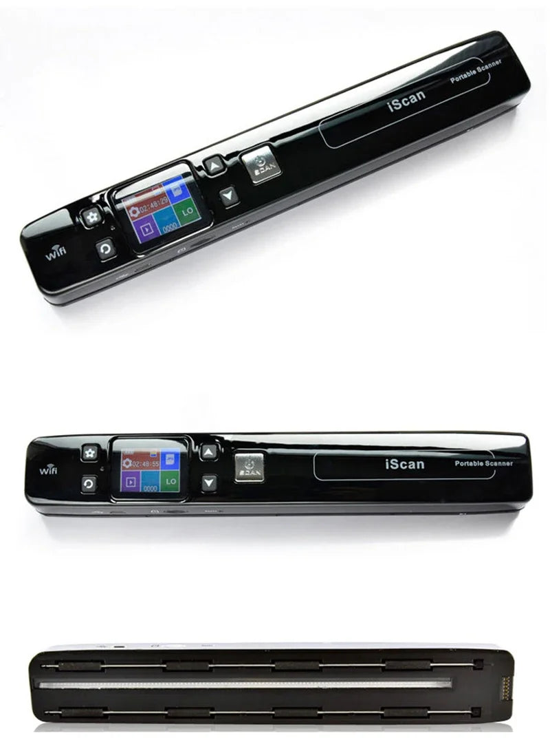 Portable iScan Wifi Scanner Handheld Zero Margin Scanner 1050DPI HD Scanner JPG/PDF for Business Reciepts Scan Document Images