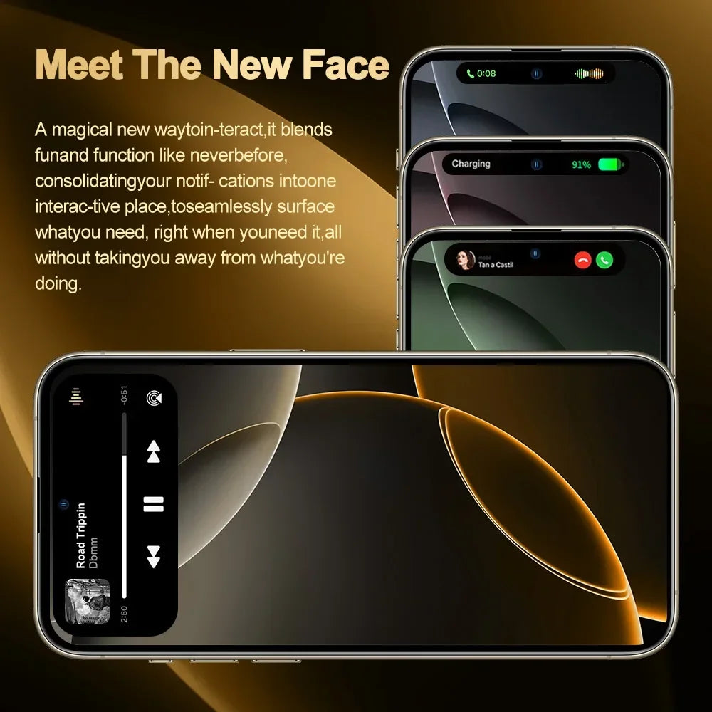 Original Mobile Phones Deals XS16 Pro+ Smartphone 7.3 inch Full Screen 4G 5G Cell Phone 8000mAh Brand New Phones Global Version