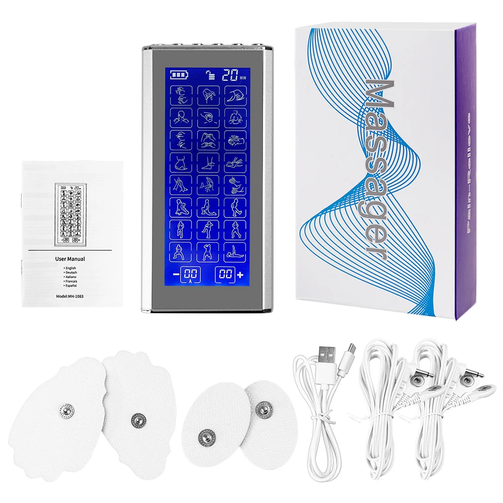 Eletric EMS tens Professional Physiotherapy Body Massager Pulse Muscle Stimulator Electrostimulation Massage Therapy Products