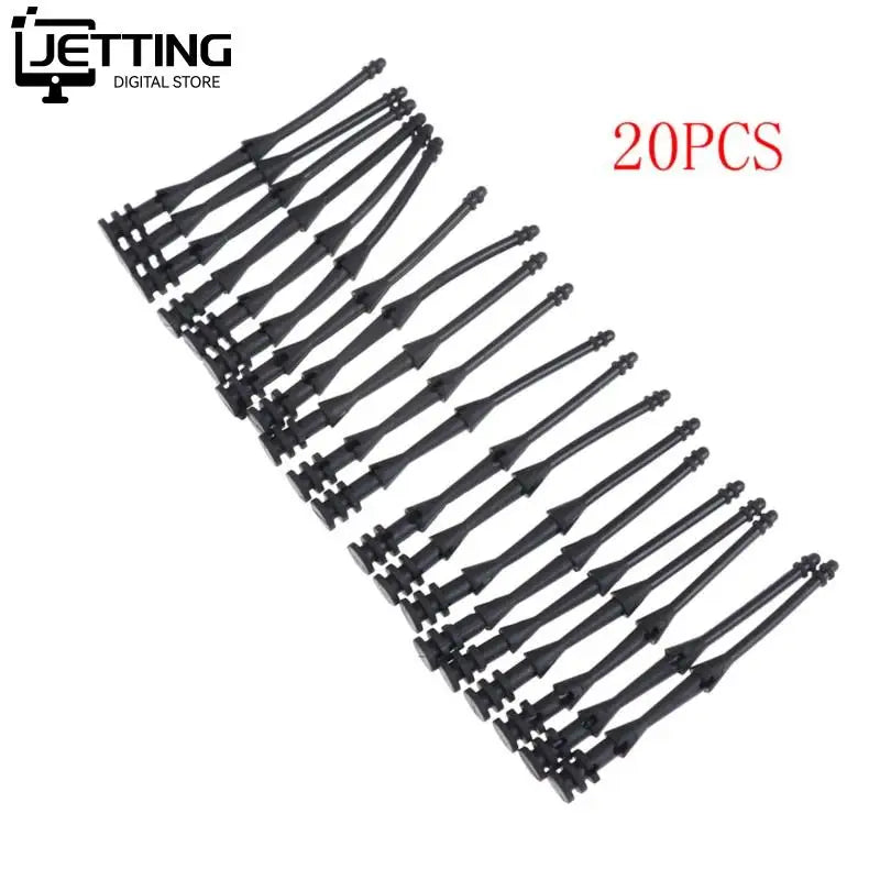 20 Pcs 65mm Screw Pin Rivet Rubber PC Fan Noise Absorbtion Fans Anti Vibration Mount Silicone Screws Noise Reduction Equipment