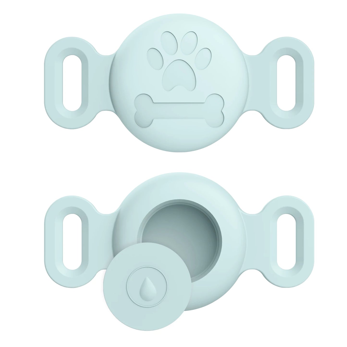 Silicone Engraved Cover For Apple Airtag Case Dog Cat Collar GPS Finder Protective Soft Case For Apple Air Tag Tracker Holder