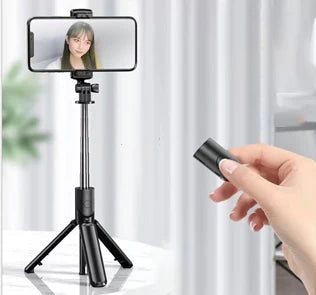 Extendable Selfie Stick Tripod Phone Tripod with,Group Selfies/Live Streaming/Video Recording Compatible with All Cellphones