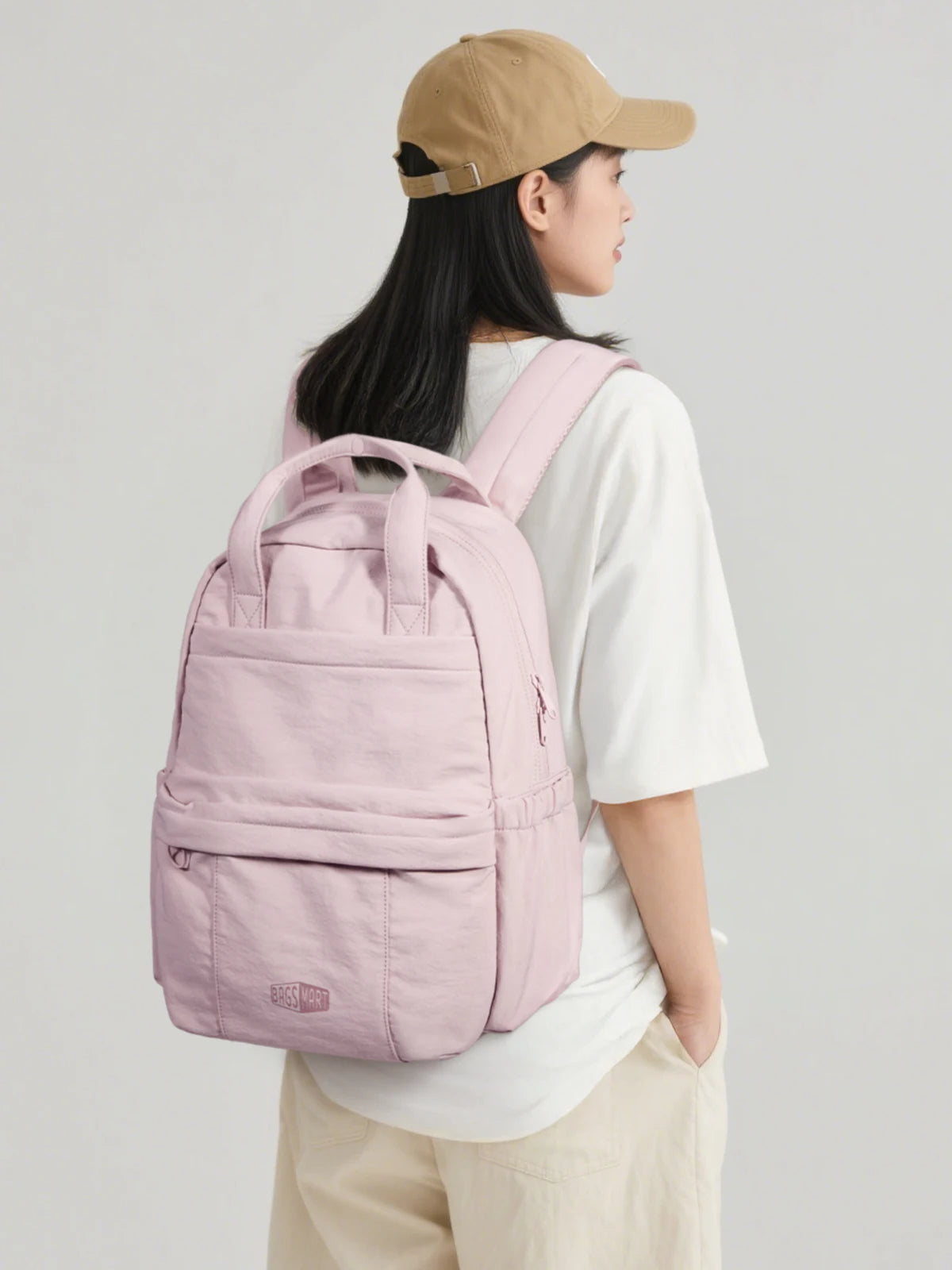 BAGSMART 14.3 in Laptop Backpack Large Capacity Business Briefcase Multi-Function Large Capacity Business Girls School Bag