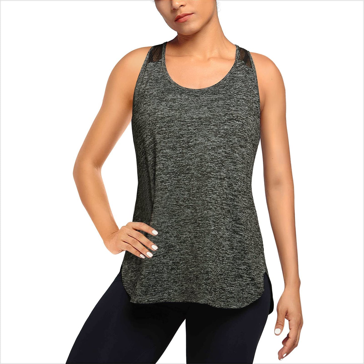 Tops Workout Tops Tank Yoga Racerback Mesh Running Women Shirts Women's Blouse 2x Ladies Tops Muscle Tee