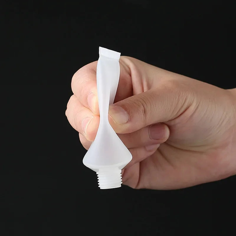 10Pcs 5-100ml Empty Frosted Cosmetic Soft Tubes w/ Flip Lids Matte Clear Plastic Containers Lotion Bottles For Hand Cream Makeup