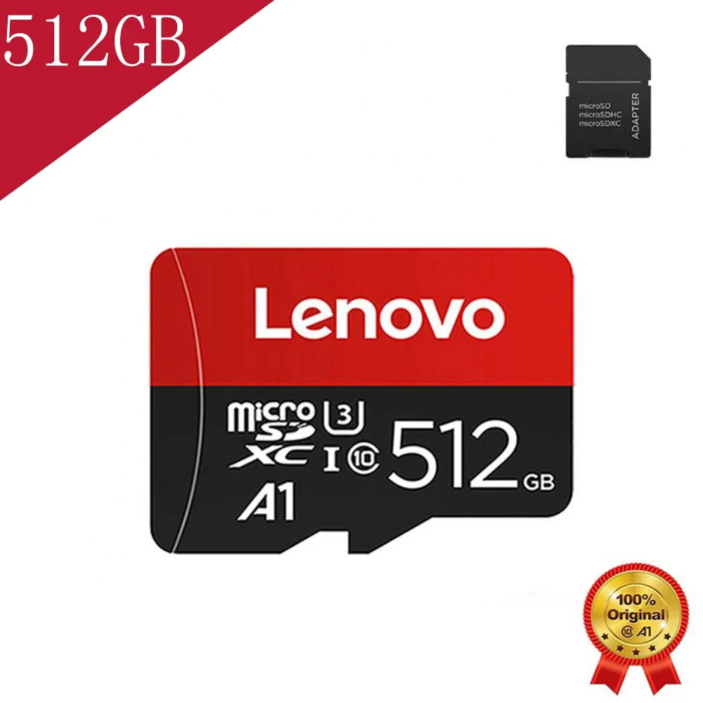Lenovo Select Micro SD Memory Card, 256GB MicroSDXC 130MB/s Full HD and 4K UHD, UHS-I, U3, A2, V30, for cameras/automotive