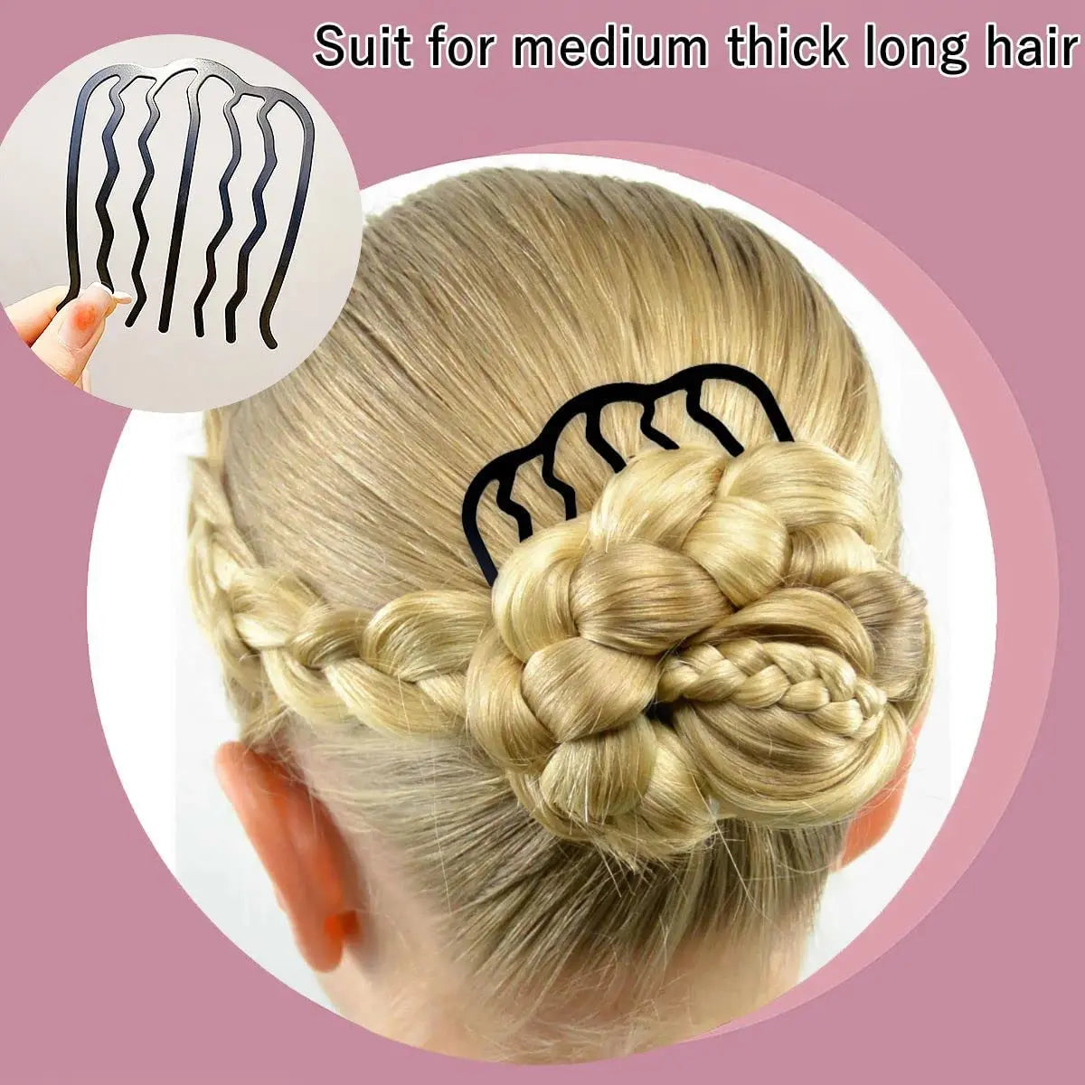 1pc/8pcs Woman U Shape Hair Styling Tool Hair Sticks Braiding Twist Hair Comb Women Hair Accessories DIY Curly Ornaments