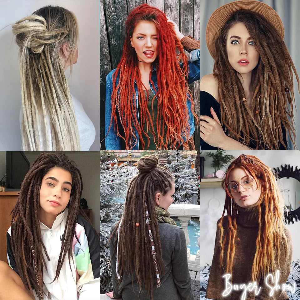 0.75MM needle size 6 pieces crochet hooks set hair braiding tools dreadlocks hair crocheting needles set