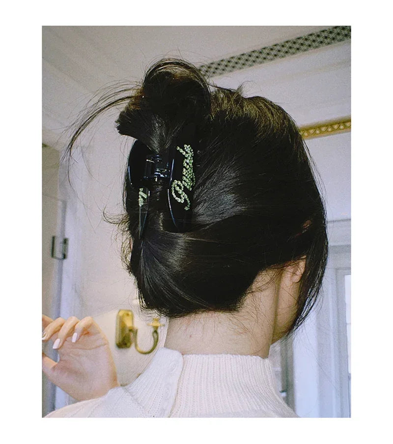 Handmade Customized Words Hairpins Hair Claw Barrettes Personalized Name Number Hair Clips Letters for Women Girls Jewelry 2022