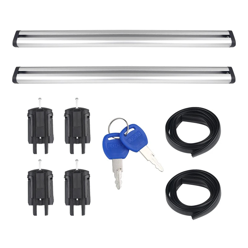 2PCS Universal Car Roof Rack Waterproof  Top Bag Storage Luggage Support For SUV Roof Rack Luggage Auto 120Cm 130Cm