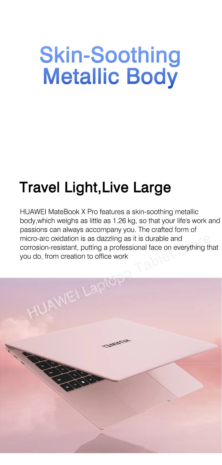 2023 HUAWEI MateBook X Pro Laptop i7-1360P 16/32GB 1/2TB 13th Core Notebook 14.2-inch 3.1k Touch-screen Computer HDR Vivid LTPS